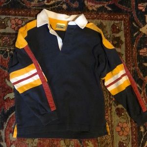Vintage LL Bean kids rugby XS